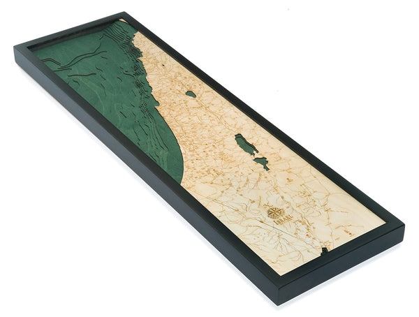 Israel Wood Carved Map
