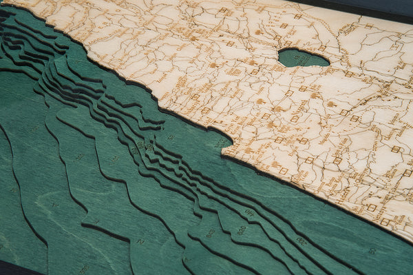 Israel Wood Carved Map